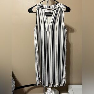 H&M Black and White Striped Blouse